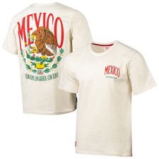Men's Sport Design Sweden  Cream Mexico National Team Golden Eagle T-Shirt