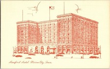 Mason City, IA, Iowa, Hanford Hotel, Tops in Iowa, Vintage Postcard KG5
