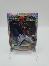 2025 Bowman Draft Chrome Josuar Gonzalez Mega Box Mojo Refractor #BDC-182 Giants