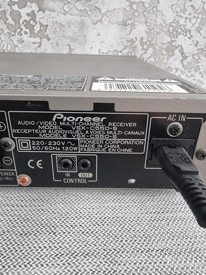 Pioneer VSX-C550 AV Receiver | Multi-Channel | Dolby Digital | Top - Image 4 of 4