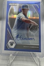 Noah Cameron Panini Prizm Draft Auto Blue Prizm Refractor /99 #PDP211 Royals