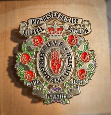 36th Ulster Division Loyalist Pin Badge Uvf Ulster Volunteer