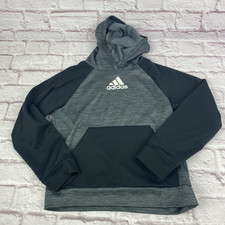 Adidas Hoodie Youth Medium 10/12 Pullover Fleece Athletic Sweatshirt