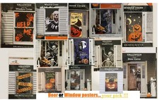 Halloween Door Window Cover Poster Murals Trick or Treat Decoration -Your Pick