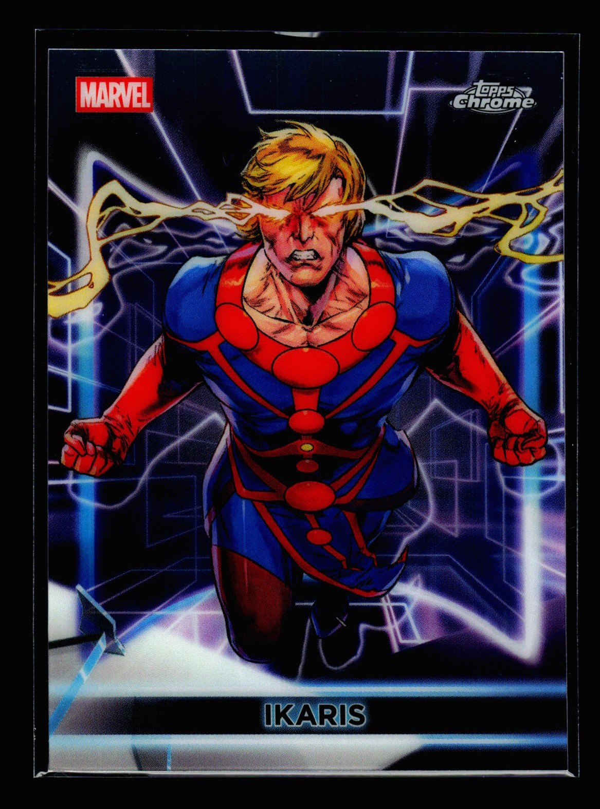 2026 Topps Neon Marvel Card-#163 Chrome - IKARIS --