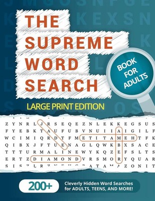 Word Search Puzzle Group | The Supreme Word Search Book for Adults - Large...