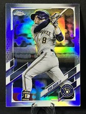 2021 RYAN HEBREW HAMMER BRAUN TOPPS CHROME #164 SILVER REFRACTOR SP CARD PWE