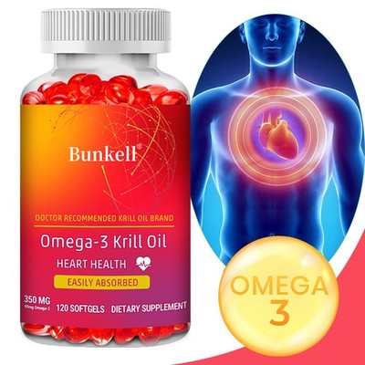 Omega 3 KrillöL 350Mg NatüRliche Inhaltsstoffe FüR Die Herzgesundheit 120 Kapsel