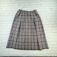 Genuine Pendelton Wool Tartan Women's Vintage Skirt, 1940s Size 26/XS/S