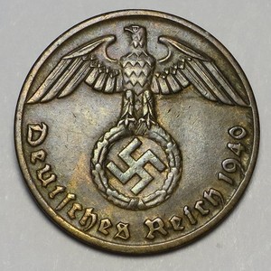 Germany 1940 J 1 Reichspfennig, KM#89, XF Details