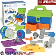 Durable Toddler Tool Set Safe Creative Play 18 Pieces Easy Storage Motor Skills
