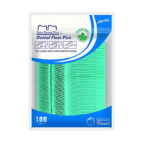 100 DENTAL FLOSS STICKS INTERDENTAL TOOTH HARPS MINT FLAVOR TEETH PICK ORAL CARE