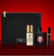 Image of Yves Saint Laurent Black Opium Pouch, BO 7.5ml and Mini LC Mascara 2ml GiftSet