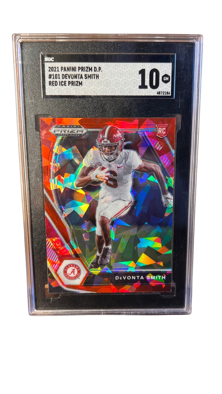 2021 Panini Prizm Draft Picks - Devonta Smith #101 Red Ice Prizm (RC)