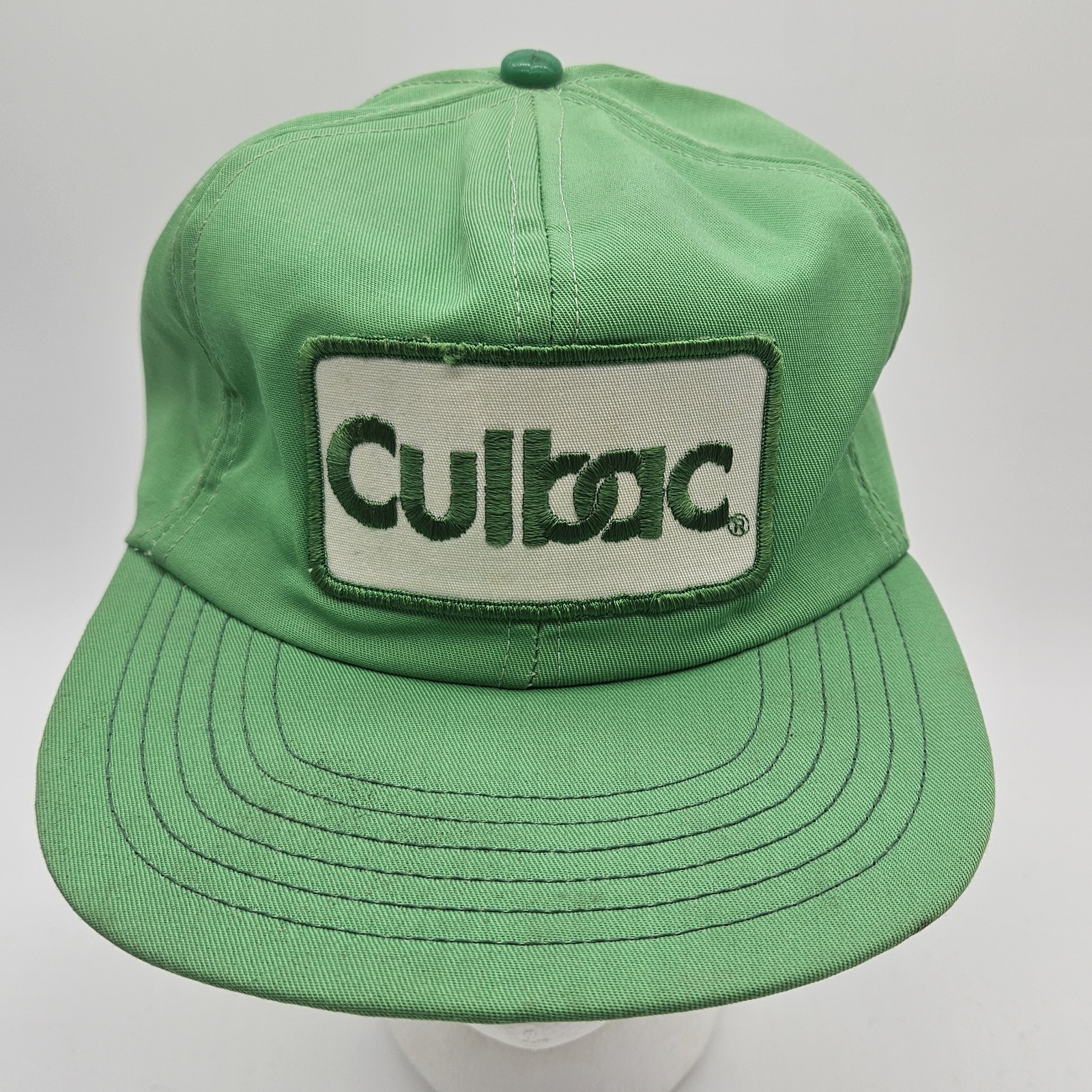 Culbac Hat Earflaps Embroidered Large Patch Vinta… - image 2