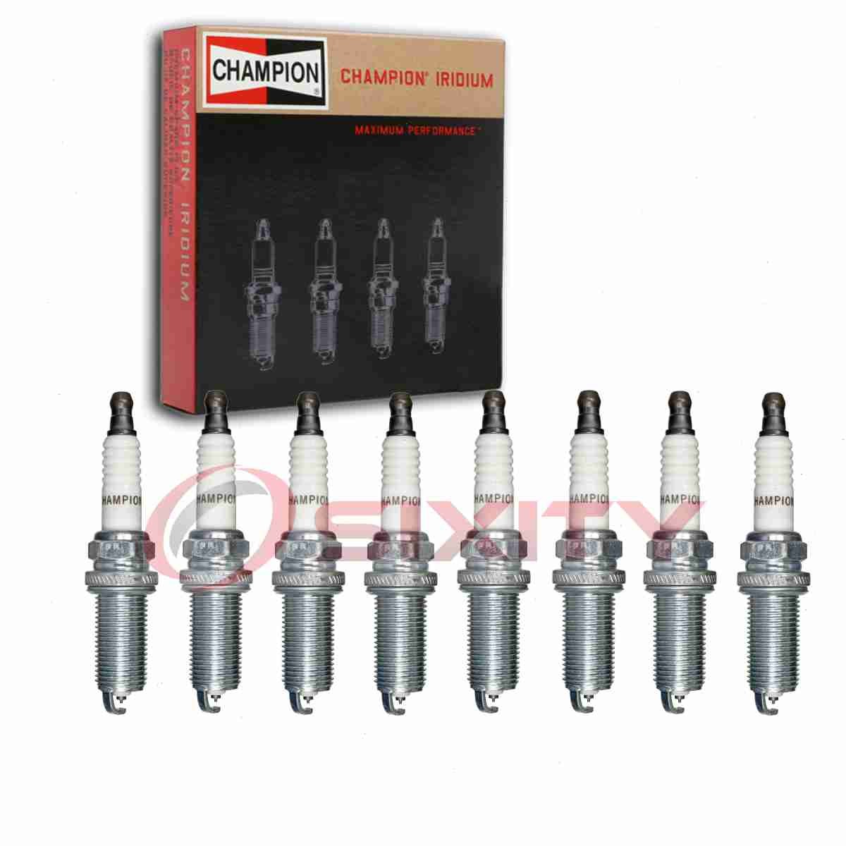 8 pc Champion Iridium Spark Plugs for 2003-2010 Infiniti M45 4.5L V8 oq