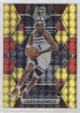 2022 Panini Mosaic Choice Fusion Red & Yellow Prizm 25/88 Jaden McDaniels 1e8u