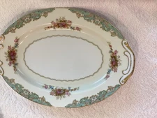 Jyoto Fairmont Small Oval Platter - Japanese Fine China 12 1/4" x 8 1/2"