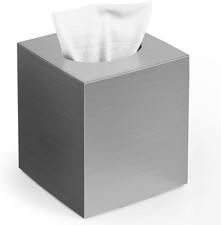 Tissue Box Cover, Square Modern Facial Acrylic Tissue Holder Napkin Dispenser Ac