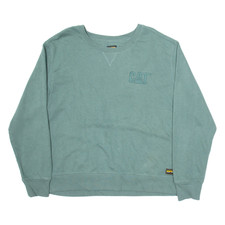 CAT Womens Sweatshirt Green XL