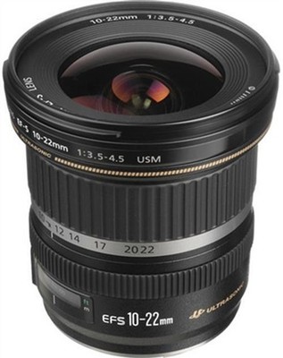 Canon EF-S 10-22mm f/3.5-4.5 USM schwarz Fotografie Objektiv Kamera Objektiv