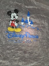 Disney Parks Mickey Mouse Vintage Rain Poncho Used Adult One Size