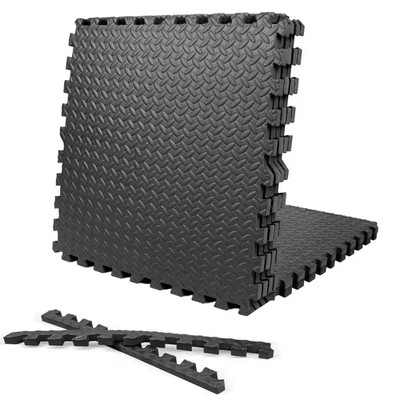 CAP Barbell Foam Floor Tiles Gym Mat 24 Sq Ft Interlocking EVA Exercise Mats