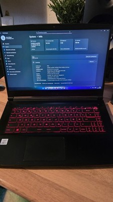 MSI GF65 Thin 10UE-095 Gaming Notebook, GeForce RTX 3060 1TB SSD 144HZ