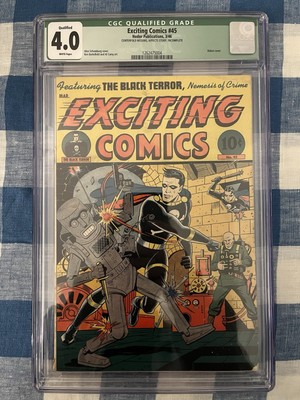 Exciting Comics #45 1946 Cgc Conserved Alex Schomburg Cover