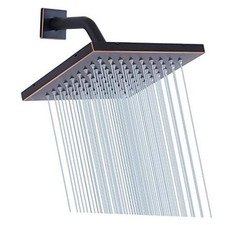 Shower Head 8 inch Square Rain Stainless Steel High 8inch Oil Rubbed Bronze