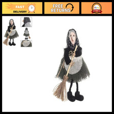 Handmade Kitchen Witch Doll - Vintage Folk Art Figurine, Whimsical Halloween Dec