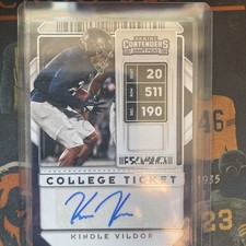 2020 Contenders Draft Picks - College Ticket Auto  Kindle Vildor #224 (AU, RC)