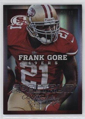 2013 Panini Absolute Spectrum Silver 75/99 Frank Gore #84 we5