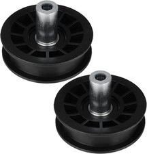 2 Pack Flat Idler Pulley For Husqvarna Poulan YTH2448 CT131 532179114 179114