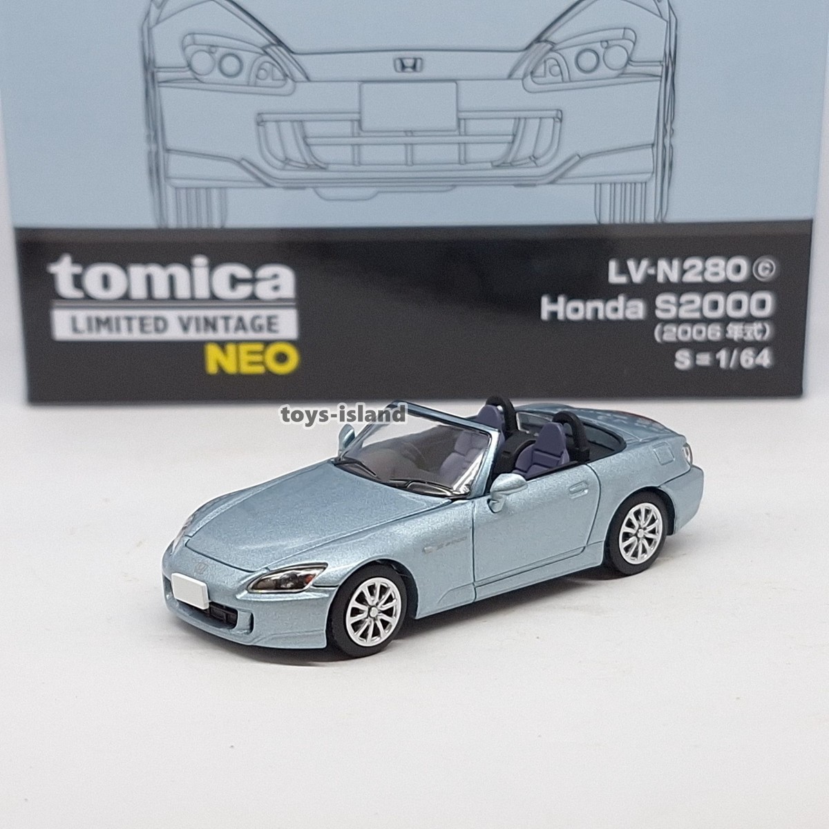 ミニカー TOMICA LIMITED VINTAGE NEO Honda S2000 Tomica Limited Vintage NEO LV-N280c Honda S2000 2006 1/64
