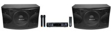 Rockville RPA70WBT Bluetooth Karaoke Amplifier/Mixer 2 Mics 2 12" Speakers