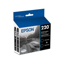 Epson Ink Cartridge T220120-D2 Standard Capacity Black Dual Pack Genuine EXP2027