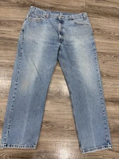 Vintage Levis 505 Jeans Mens 40x30 Blue Straight Leg Grunge Y2k Act. 38x30