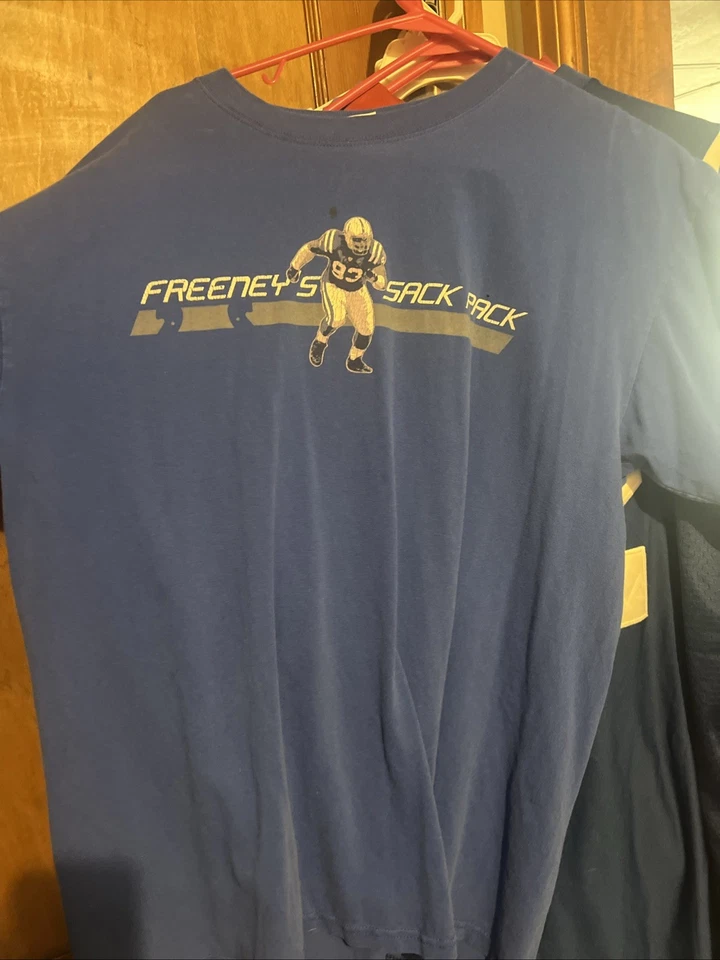 Camiseta De Colección Dwight Freeney Sack Pack Indianapolis Colts Talla XL NFL Foto 2 de 3