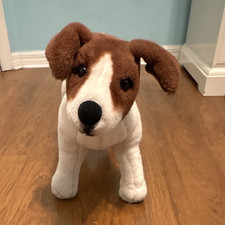 Melissa  Doug Giant Jack Russell Terrier - Lifelike Stuffed Animal Dog-preowned