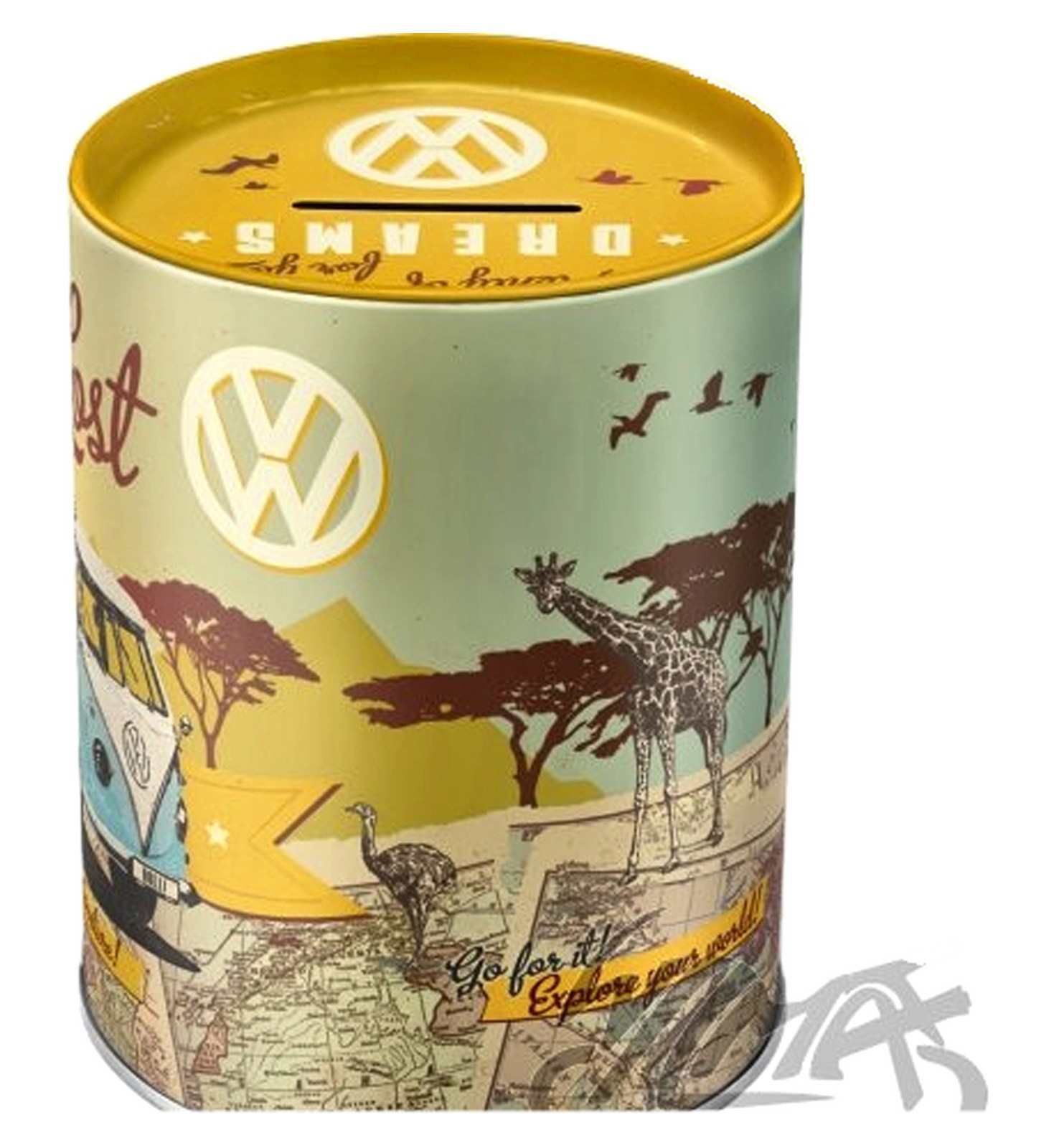 TIRELIRE VW 31003 idée cadeau vintage en métal pour petits et grands