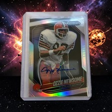 2025-26 Panini Prizm Black Ozzie Newsome Silver Auto Cleveland Browns Fans Only