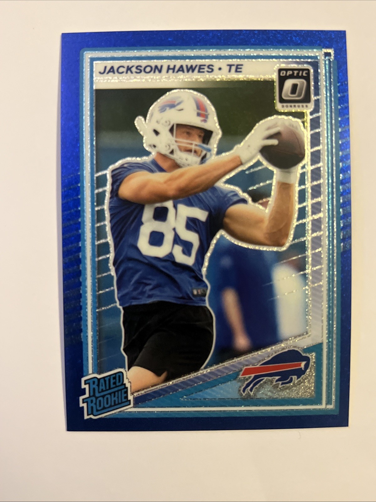 Jackson Hawes Panini Donruss Optic #224 Blue Glitter