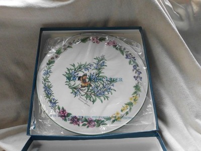 ROYAL WORCESTER KRÄUTER VERPACKT UNBENUTZT ROSMARIN RUNDE FLACHE PLATTE KUCHEN SERVIEREN etc