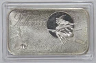 HALLOWEEN WITCH 1973 LIMITED EDITION 1 OZ 999 GALAXY MINT SILVER ART BAR ⭐
