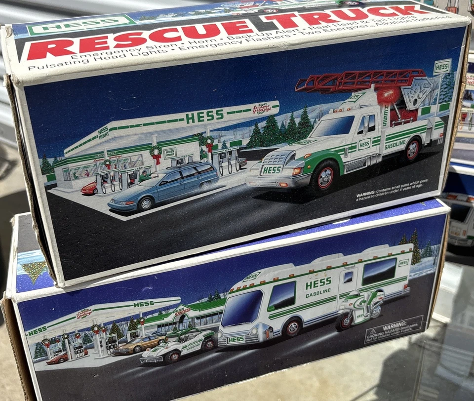 (Lote de 10) Camiones/bancos Hess Oil Co. "cajas nuevas de fábrica" Foto 2 de 4