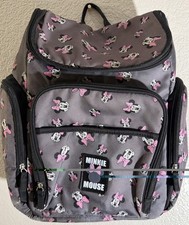 Official Disney Baby Minnie Mouse Diaper Bag Backpack w/ Insulated Pockets