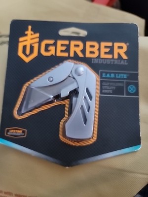 GERBER EAB Lite Clip Folding Utility Knife W/ Pocket Money Clip And Liner Lock
