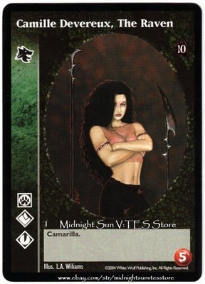 Camille Devereux, The Raven Gangrel Tenth Anniversary V:TES VTES Vampire CCG