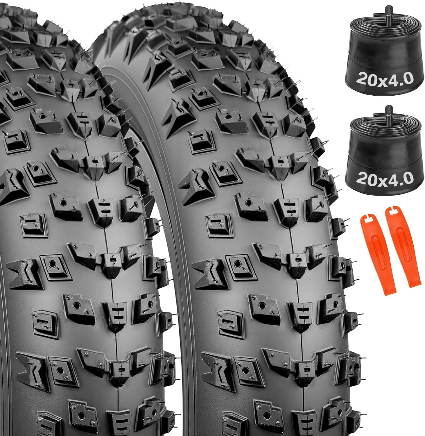 20X4.0 All-Terrain Fat Tire for E-Bikes,98-406 Anti-Puncture Tires, Max Traction